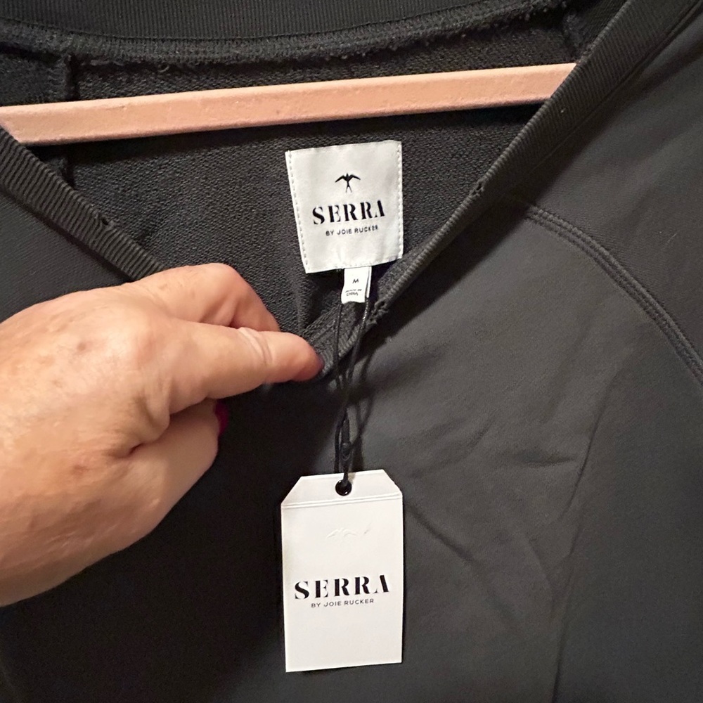 NWT Serra by Josie Rucker Short Sleeve Sweatshirt Size M - Picture 4 of 5